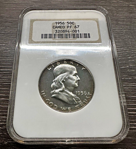 1956 franklin half dollar - franklin,