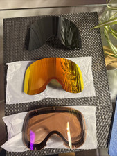 3 spare ZEISS lenses for POC LID snowbd/ski goggles & case. All good condition