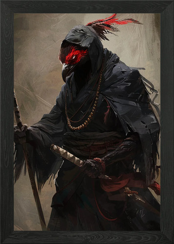 Bird headed warrior dark - warrior,