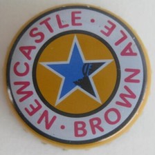 NEWCASTLE BROWN ALE used Beer CROWN, Bottle CAP with STAR, ENGLAND, NICE