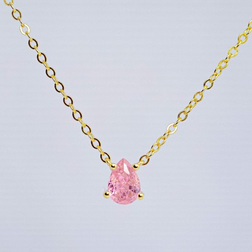 Pink tourmaline pendant - pink,