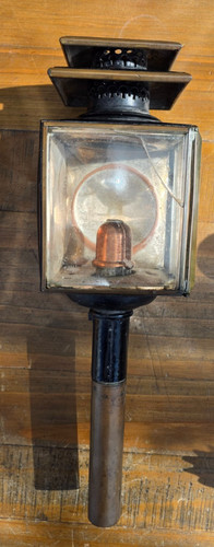 Antique carriage lamp with - antique,