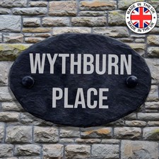 Personalised slate house name - personalised,