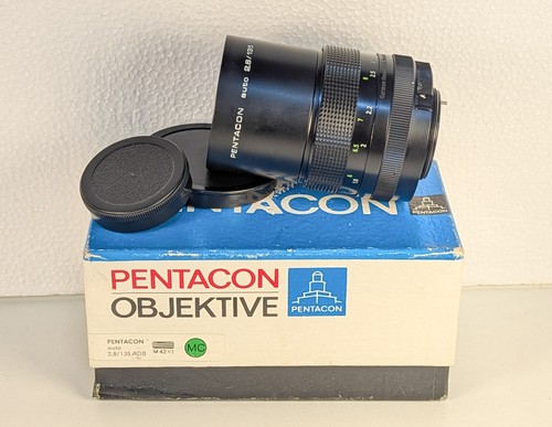Boxed pentacon auto 135mm - boxed,