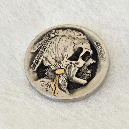 1920 skulled buffalo nickel - buffalo,