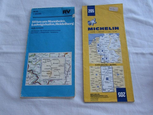 Road maps michelin 205 rv - road, &