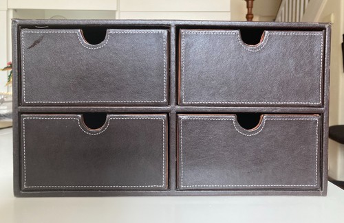 Osco brown faux leather - faux,