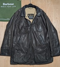 Barbour bushman leather jacket - bushman,