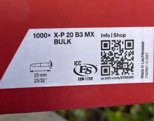Hilti bx3 20mm high yield - hilti,