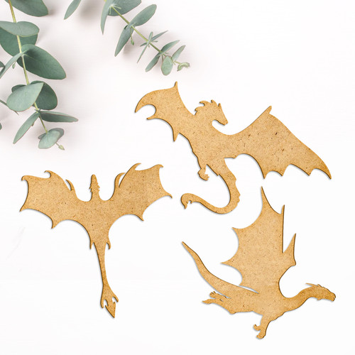 Dragon mdf craft blanks - dragon,