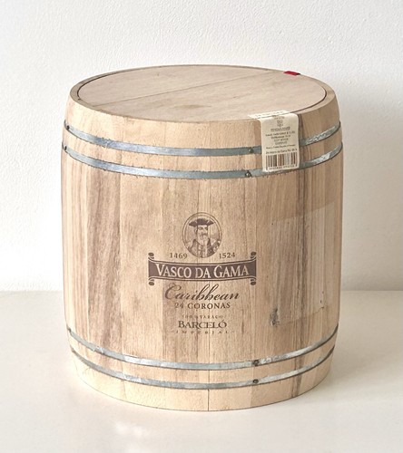 Wooden cigar barrel - wooden, humidor