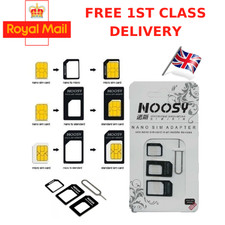 4 IN 1 PACK NANO TO MICRO & STANDARD SIM CARD ADAPTOR WITH SIM CARD PIN EJECTOR