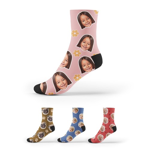 Personalised photo socks - personalised,