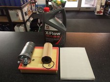 VW PASSAT 1.9TDI 3B SERVICE KIT OIL AIR FUEL CABIN FILTERS AVF AWX AVB OIL XFLOW