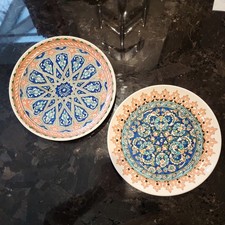 Pair of Vintage Hand Painted