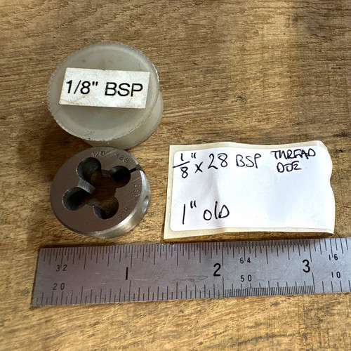 28 bsp thread die - 1/8", x