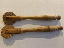 Pair Antique/Vintage Treen Pie