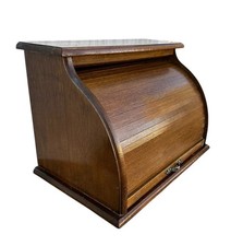 Vintage roll top desk cabinet - vintage,