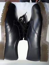 Goliath Safety Shoe Black Leather Steel Toecap Petrol Oil Etc Resistant UK10 NEW