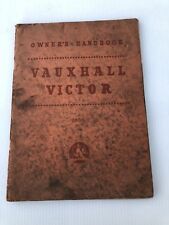 59 Vauxhall Victor F Model Series 2 Operation Maintenance Owners Manual TS371/7