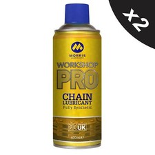 2x MORRIS Workshop PRO Fully Synthetic Multi Purpose Chain Lubricant - 400 mL