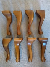 8x QUEEN ANNE FURNITURE LEGS