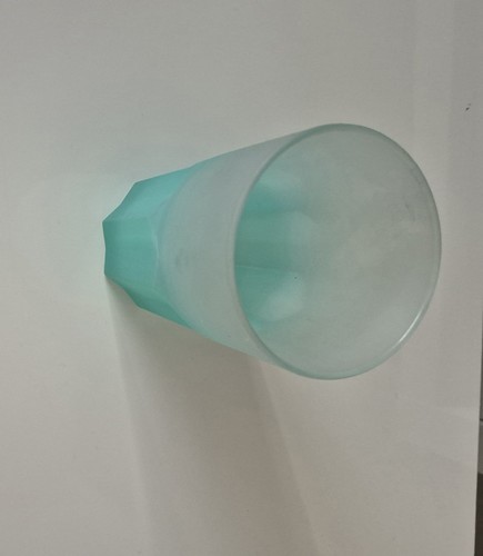 Retro teal frosted glass - teal,
