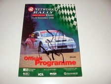 Genuine Programme Network Q Rally 1998 Signed Richard Burns Mitsubishi Lancer EVO
