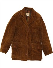 BERETTA Womens Corduroy Jacket IT 42 Medium Brown Cotton DN44