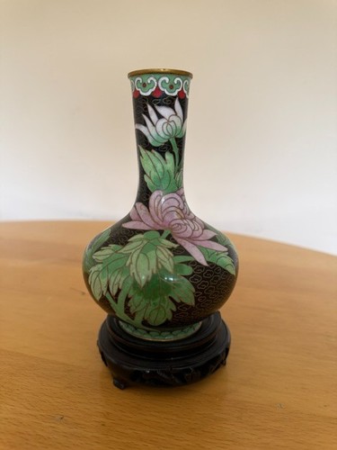 Chinese cloisonné enamel vase - cloisonné,
