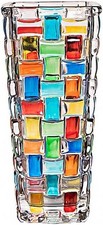 Hand Painted Colorful Woven Glass Vase -Crystal Flower Vase- 19.5CM, Glass Plan