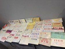 48 x Vintage QSL QSO Cards Vintage Amateur Ham Radio 1950’s & 60's Worldwide