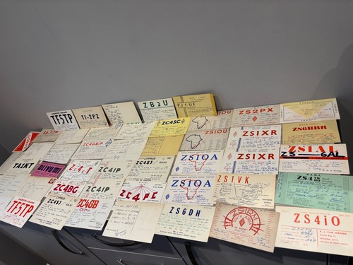 Vintage qsl qso cards - qso,