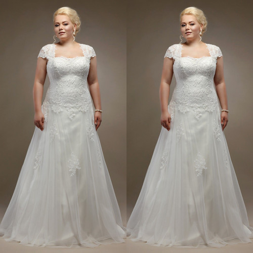 Cap sleeves wedding dress - sleeves,