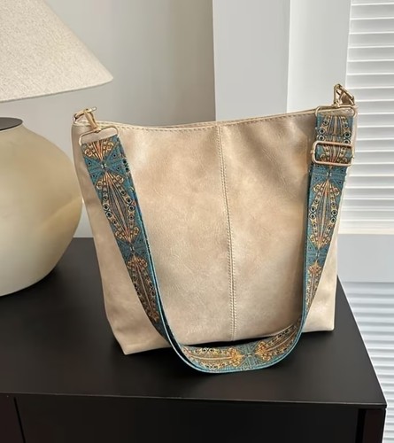 Ladies shoulder leather - leather, bag