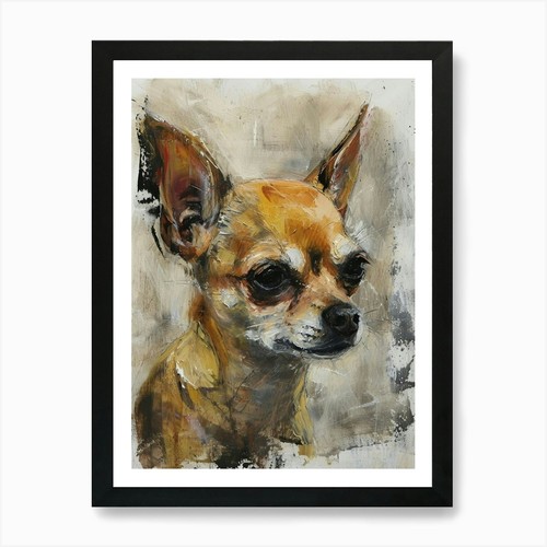 Chihuahua acrylic painting - acrylic,
