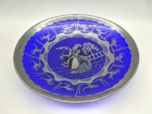 Large vintage charger plate - charger,