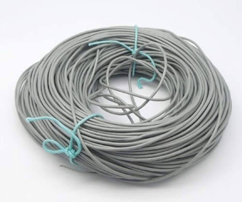 Round leather cord - leather, 100%