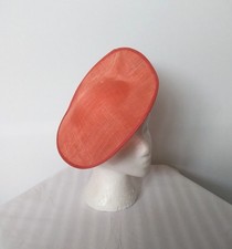 Burnt Orange sinamay shaped