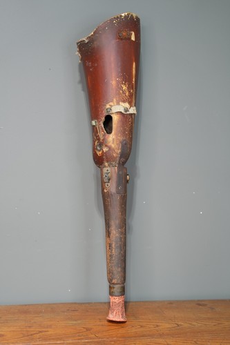 Antique prosthetic peg leg - prosthetic,