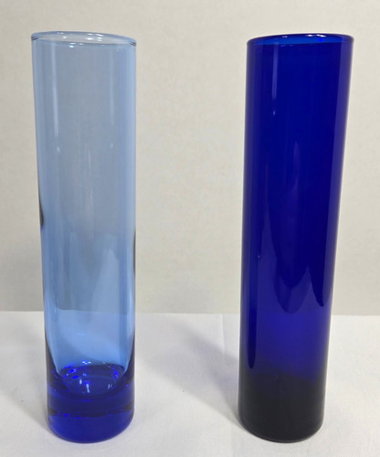 Cobalt blue glass bud vase - cobalt,