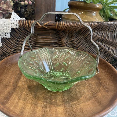 Vintage green depression - green, glass