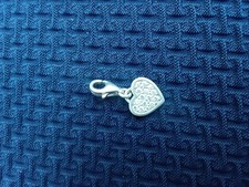 Thomas Sabo 925 silver and crystal heart charm hallmarked