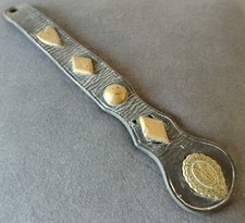 ANTIQUE DECORATIVE HORSE BRASS SCOTTISH HARNESS STRAP - DAVIDSON SADDLER LAUDER