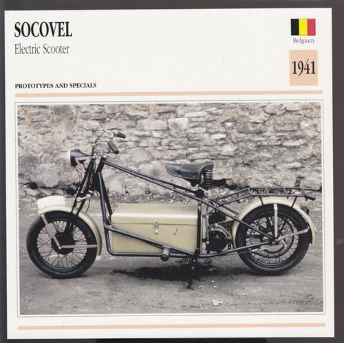 1941 socovel electric scooter - socovel,