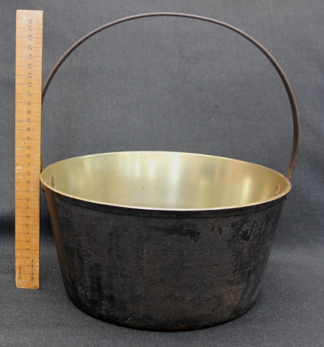 Vintage brass preserve pan - preserve,