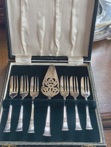 Art deco silver plated - plated, cake