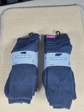 14 Pairs M&S Men's Navy Cotton