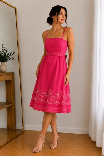 Pink linen blend - tu,