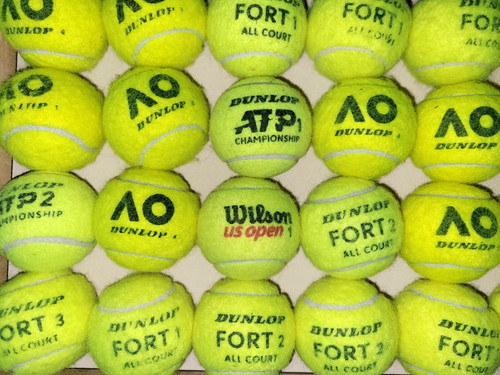 Used tennis balls dunlop - used,